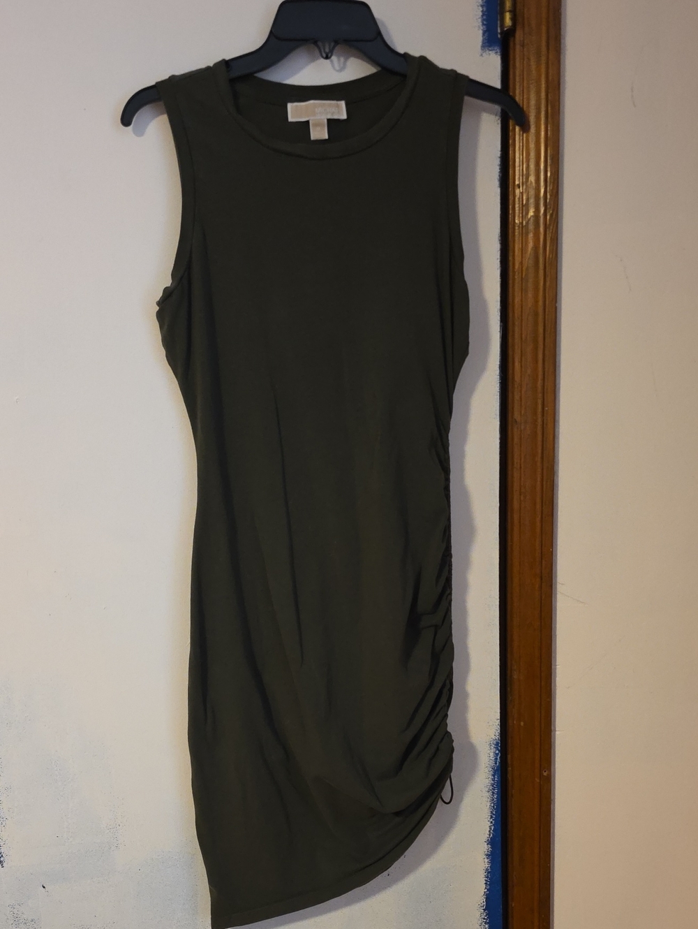 MICHAEL Michael Kors Olive Green Sleeveless Midi Dress